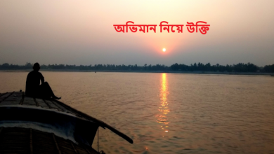 অভিমান নিয়ে উক্তি