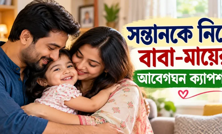 সন্তানকে নিয়ে বাবা-মায়ের ক্যাপশন.png